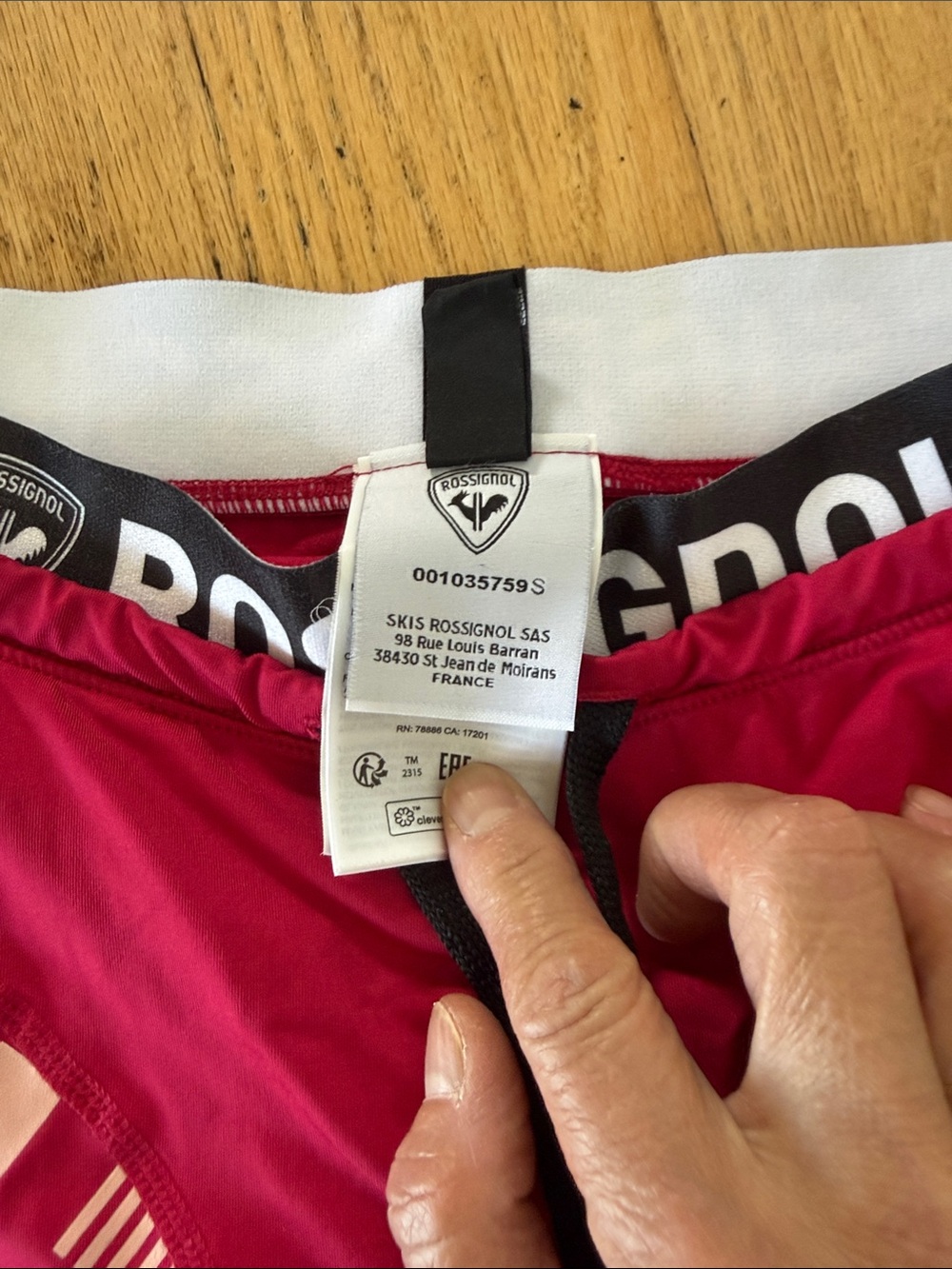 Rossignol magenta racing Athletic Leggings - Picture 2 of 4